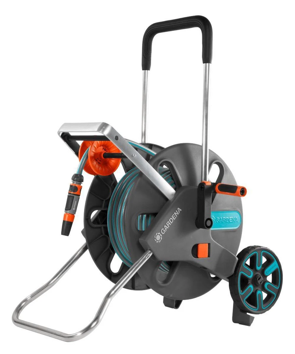 GARDENA - AquaRoll L CleverRoll L Easy Set Slangenwagen - Maximaal 50 Meter - Verstelbare Handgreep 11 GARDENA - AquaRoll L CleverRoll L Easy Set Slangenwagen - Maximaal 50 Meter - Verstelbare Handgreep - Afbeelding 9