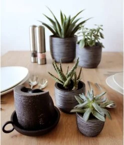 Capi Europe - Set Van 4 - Bloempot Binnen - Rib Antraciet 13 Capi Europe - Set Van 4 - Bloempot Binnen - Rib Antraciet -Tuinbenodigdheden Bevordering 1026x1200 1