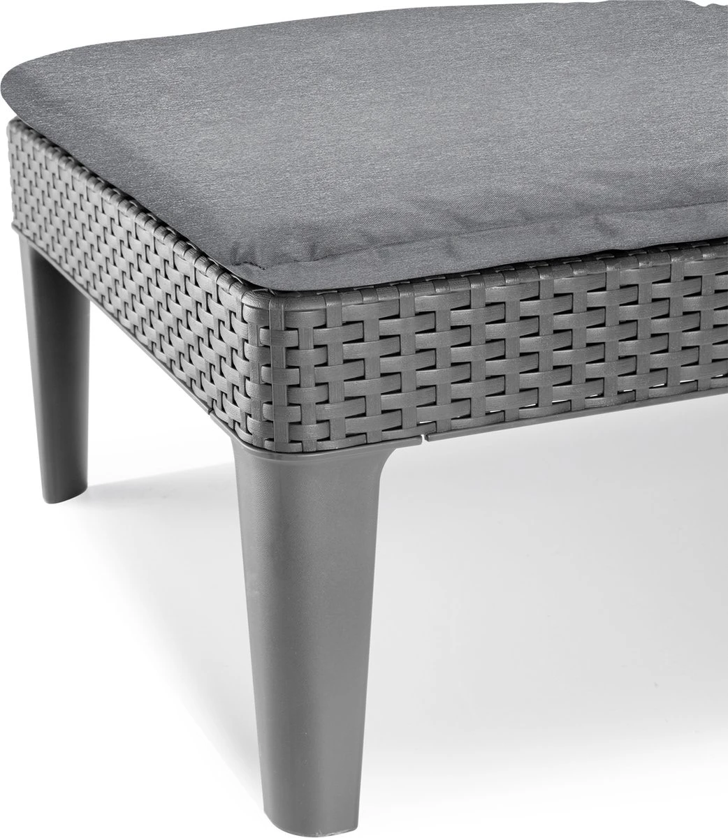 Allibert Jaipur Ligbed - 58x187,5x29 Cm - Grafiet 14 Allibert Jaipur Ligbed - 58x187,5x29 Cm - Grafiet - Afbeelding 12