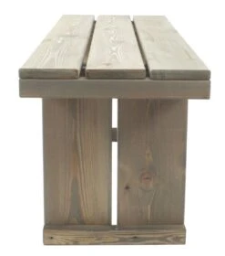 Toulouse Tuinbank Zonder Rugleuning - Licht Grijs - 118 Cm - Houten Tuinbank - Steigerhouten Tuinbank - Tuinbankje -Tuinbenodigdheden Bevordering 1060x1200