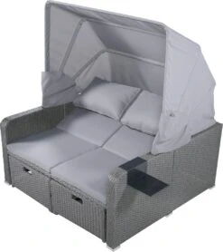 Polyrattan Patio Rieten Meubels Set Voor 2 Personen-Outdoor Rattan Sofa Set Met Intrekbare Luifel-lounge Bank-PE Rotan Loveseat Voor Achtertuin Veranda Tuin Zwembad Balkon-grijs 35 Polyrattan Patio Rieten Meubels Set Voor 2 Personen-Outdoor Rattan Sofa Set Met Intrekbare Luifel-lounge Bank-PE Rotan Loveseat Voor Achtertuin Veranda Tuin Zwembad Balkon-grijs -Tuinbenodigdheden Bevordering 1067x1200 3