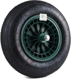 Kruiwagen Wiel 4.00 - 8 Luchtband Lijnprofiel - Asdiameter 20mm -Tuinbenodigdheden Bevordering 1080x1200