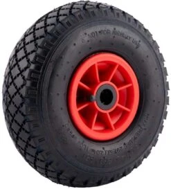 Benson Bolderkarwiel Steekwagenwiel Met Luchtband 3.00-4 | Asgatdiameter 20mm Rollager | Hoogte Wiel 26cm -Tuinbenodigdheden Bevordering 1087x1200