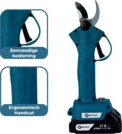 NovarGarden® Elektrische Snoeischaar NG1 - 2x Accu - Elektrisch - Takkenschaar - Op Batterij - 28mm -Tuinbenodigdheden Bevordering 1095x1200 1