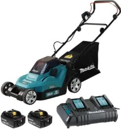 Makita Grasmaaier - DLM382CM2 - 2x18 V - 38 Cm - Incl. 4,0 Ah Accu (2 St) En Duolader -Tuinbenodigdheden Bevordering 1121x1200 1