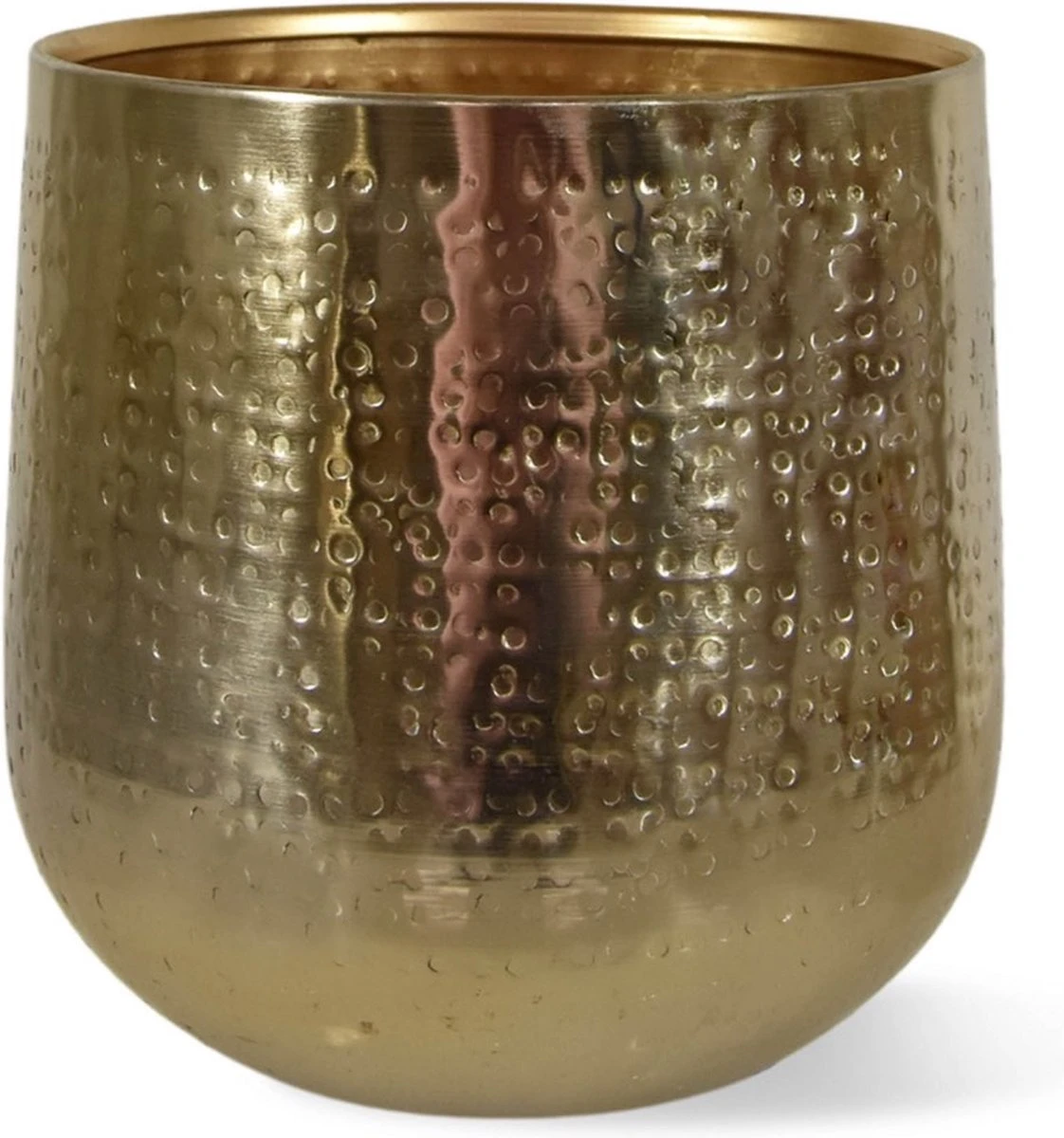 Gina Da - Bloempot - Karakter - Goud - Metaal - 15 Cm Hoog 3 Gina Da - Bloempot - Karakter - Goud - Metaal - 15 Cm Hoog