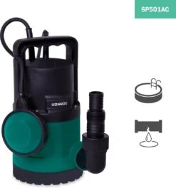 VONROC Dompelpomp/Waterpomp 300W - 6500l/h - Voor Schoon En Licht Vervuild Water - Met Vlotter 12 VONROC Dompelpomp/Waterpomp 300W - 6500l/h - Voor Schoon En Licht Vervuild Water - Met Vlotter -Tuinbenodigdheden Bevordering 1123x1200 3