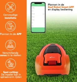 Zoef Robot Robotmaaier Betsie Met APP <1400 M2 -Tuinbenodigdheden Bevordering 1134x1200