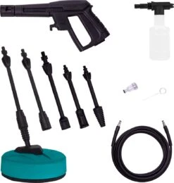 VONROC Hogedrukreiniger V14-2 - 1400W – 110 Bar – 390 L/h – Incl. 5m Slang, Reinigingsmiddelen Flesje, Terrasreiniger En Meer -Tuinbenodigdheden Bevordering 1142x1200 1