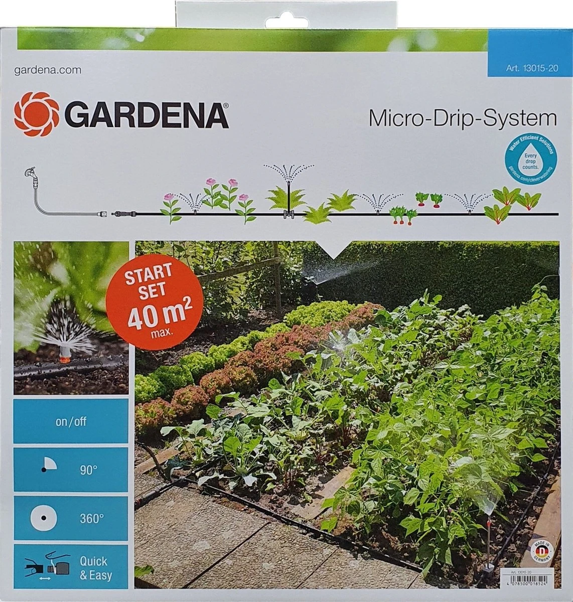 GARDENA Micro Drip System Bloembed En Moestuin Startset Druppelsysteem - 25 Meter 7 GARDENA Micro Drip System Bloembed En Moestuin Startset Druppelsysteem - 25 Meter - Afbeelding 5