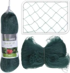 Merkloos Vogelnet Groen 4 X 5 Meter - Beschermnetten Voor De Tuin - Tuin/moestuin Artikelen