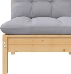 VidaXL 3-delige Loungeset Met Grijze Kussens Massief Grenenhout -Tuinbenodigdheden Bevordering 1159x1200 2