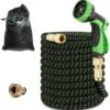 MD-Goods ® Super Sterk Uitrekbare Tuinslang Tot 30 Meter + GRATIS Tas En Koppelstuk - Tuinsproeier - Tuin Besproeien - Waterslang - Sproeikop - Groen - Flexibel Elastisch -Tuinbenodigdheden Bevordering 1162x1200 5