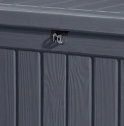 Keter Rockwood Opbergbox - 570L - 155x72,4x64,4cm - Grafiet -Tuinbenodigdheden Bevordering 1185x1200 12