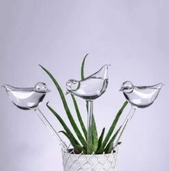 Waterdruppelaar Planten - Vorm Vogel - Set Van 3 Kunststof Druppelaars - 25cm Lengte - Genoeg Water Tijdens Je Vakantie