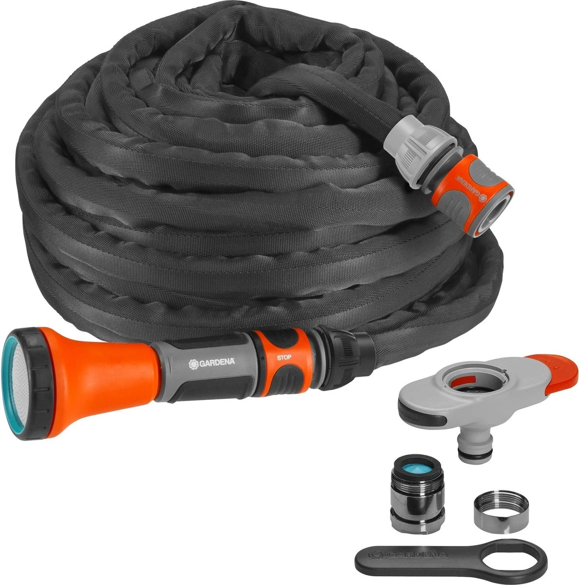 GARDENA - Textielslang Liano - Met Aansluitset - 10m Tuinslang - 13mm 3 GARDENA - Textielslang Liano - Met Aansluitset - 10m Tuinslang - 13mm