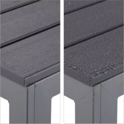 Relaxdays Tuintafel Vierkant - Grijze Buitentafel - Eettafel Tuin - Moderne Balkontafel -Tuinbenodigdheden Bevordering 1198x1200 12