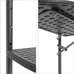 Relaxdays Balkontafel Inklapbaar, Balkon Tafel Rotan, Hangtafel Reling - Zwart -Tuinbenodigdheden Bevordering 1198x1200 9