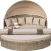 Merkloos Zonneeiland, Beige, Loveseat, Relax-eiland, Loungebed, Ligbed, Loungeset,"Riva" -Tuinbenodigdheden Bevordering 1200x1027