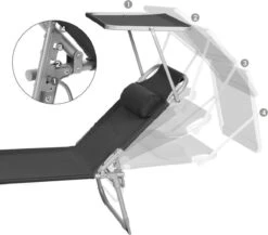 Ligstoel Met Hoofdsteun En Zon Bescherming Verstelbare Rugleuning Inklapbaar Donker Grijs Ligbed Tuin 16 Ligstoel Met Hoofdsteun En Zon Bescherming Verstelbare Rugleuning Inklapbaar Donker Grijs Ligbed Tuin -Tuinbenodigdheden Bevordering 1200x1055 1