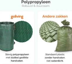 Goliving Tuinafvalzak - Set Van 2- Tuinafvalzakken Opvouwbaar - Tuinzak - Tuinafvalemmer - 2x 280 Liter - Groen 12 Goliving Tuinafvalzak - Set Van 2- Tuinafvalzakken Opvouwbaar - Tuinzak - Tuinafvalemmer - 2x 280 Liter - Groen -Tuinbenodigdheden Bevordering 1200x1068 1