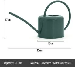 CKB LTD - Gieters - Gieter - Retro - Gietertje - Kleine Gieter Voor Binnen En Buiten - 1 Liter - Groen Plantengieter Tuingieter Bloemengieter Mini Klein Metaal Binnenplantjes Gietertjes Tuingieters Vintage Kamerplanten Buitengieter Binnenshuis -Tuinbenodigdheden Bevordering 1200x1079 3