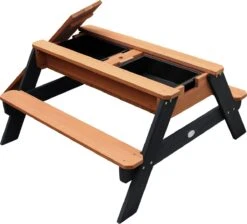 AXI Nick Zand & Water Picknicktafel In Antraciet/Bruin - Parasol Blauw/Wit - Picknick Tafel Voor Kinderen Van Hout -Tuinbenodigdheden Bevordering 1200x1087 3