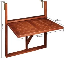 Merkloos Casaria Balkontafel - FSC®-Gecertificeerd Acaciahout – Hangend – Bruin 20 Merkloos Casaria Balkontafel - FSC®-Gecertificeerd Acaciahout – Hangend – Bruin -Tuinbenodigdheden Bevordering 1200x1091 1