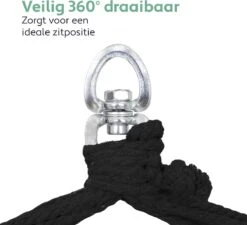 Vita5 XXL Hangstoel | Binnen&Buiten Hangnest | Incl. 2 Kussens En Boekenvak | Volwassenen&Kinderen | Hangmatstoel Tot 225kg | Grijs -Tuinbenodigdheden Bevordering 1200x1094 4