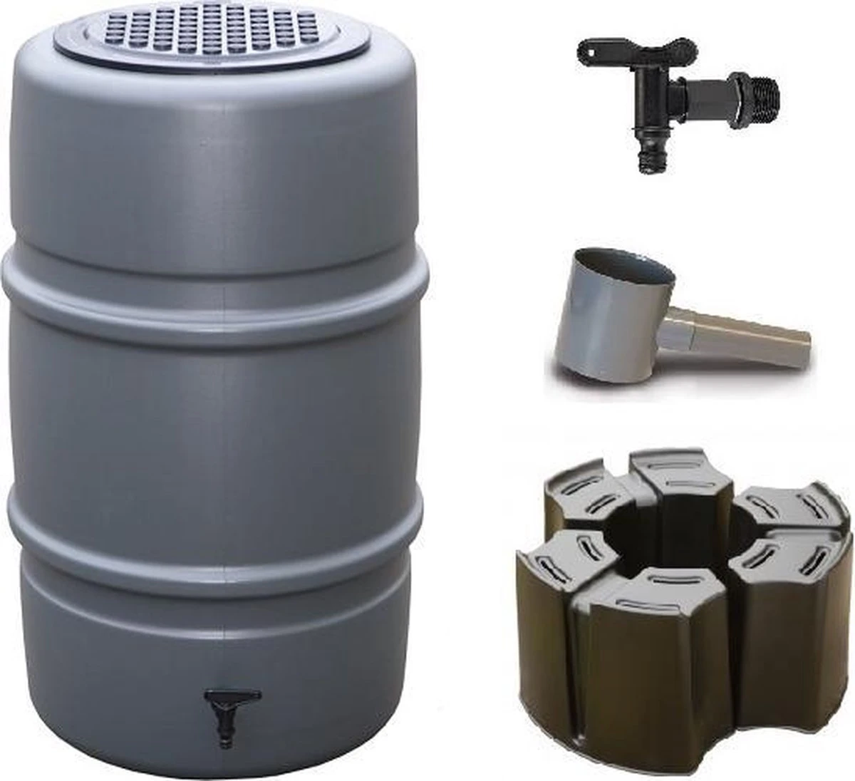 Regenton Voordeelset | Harcostar 227liter Grijs + Harcostar Standaard + Harcostar Vulautomaat 70/80mm 3 Regenton Voordeelset | Harcostar 227liter Grijs + Harcostar Standaard + Harcostar Vulautomaat 70/80mm