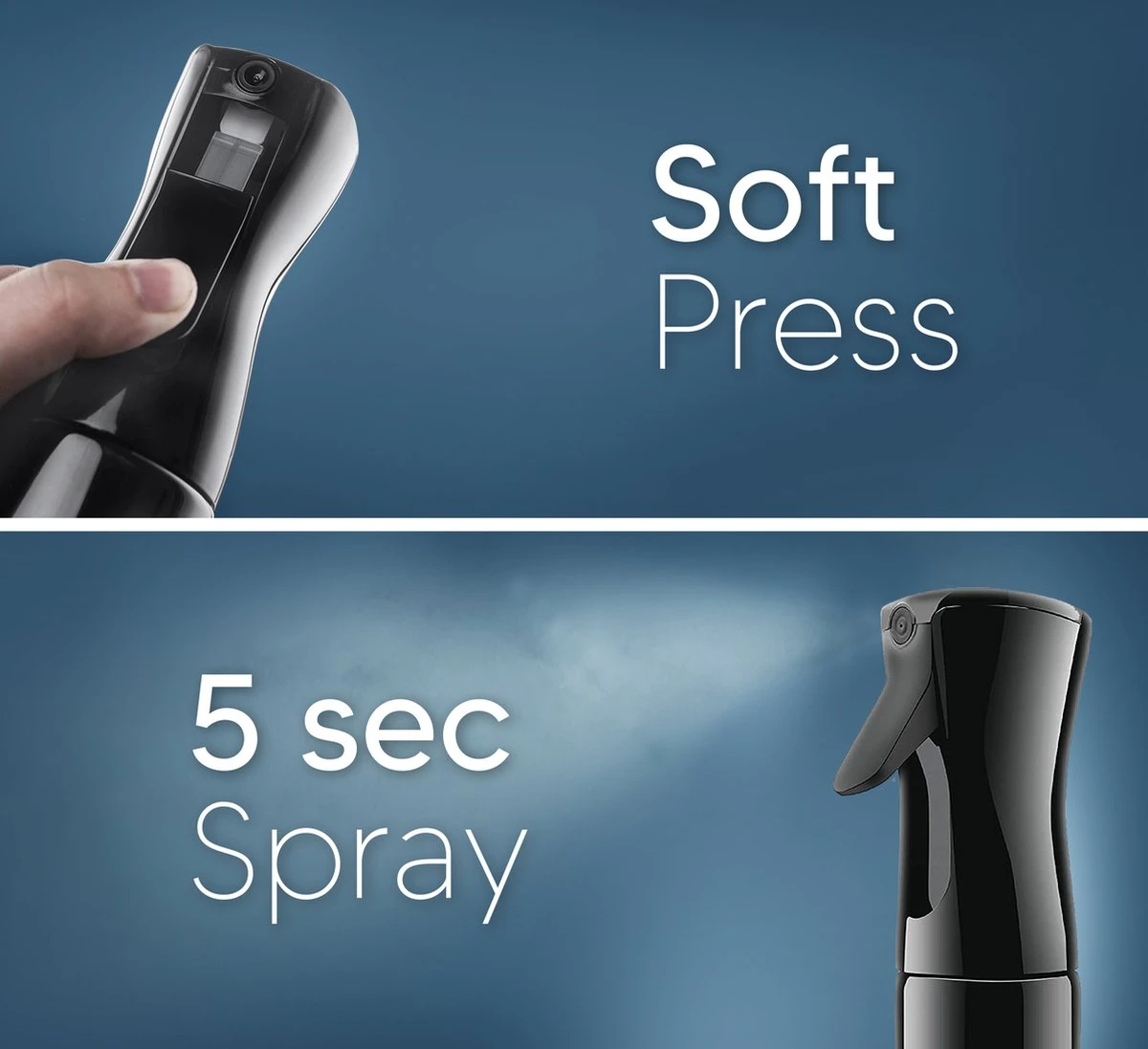 Johannes & Co Waterspuit Zwart - Waterverstuiver Mist Verstuiver Haar 5 Johannes & Co Waterspuit Zwart - Waterverstuiver Mist Verstuiver Haar - Afbeelding 3