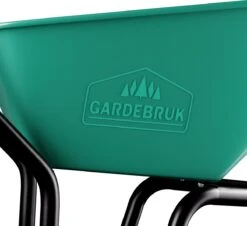 Gardebruk Kruiwagen 100 L - Kunststof Kuip – Tot 150KG Groen -Tuinbenodigdheden Bevordering 1200x1099