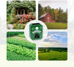 Dentools Ultrasone Kattenverjager 110 Graden - Ongedierte Verjager - Ongediertebestrijding - Zonneenergie - Groot Bereik - Oplaadbaar -Tuinbenodigdheden Bevordering 1200x1100