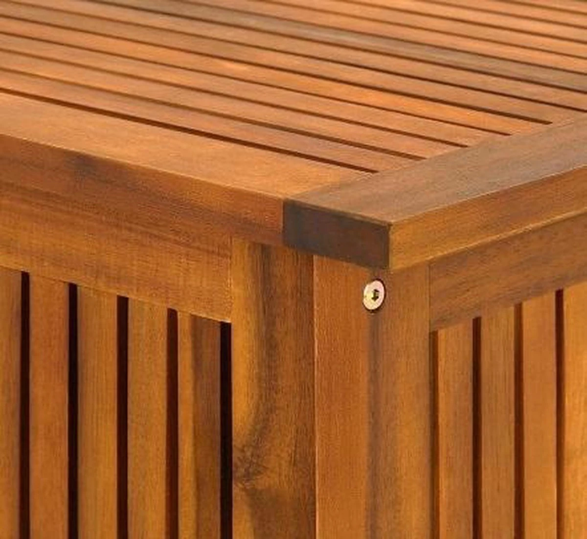 Casaria Opbergbox Acacia Hout – Weerbestendig 115cm - Bruin 13 Casaria Opbergbox Acacia Hout – Weerbestendig 115cm - Bruin - Afbeelding 11