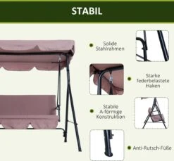 Outsunny Hollywoodschommel 3-zits Tuinschommel Schommelbank Met Dak 3 Kleuren 84A-054 18 Outsunny Hollywoodschommel 3-zits Tuinschommel Schommelbank Met Dak 3 Kleuren 84A-054 -Tuinbenodigdheden Bevordering 1200x1113 7