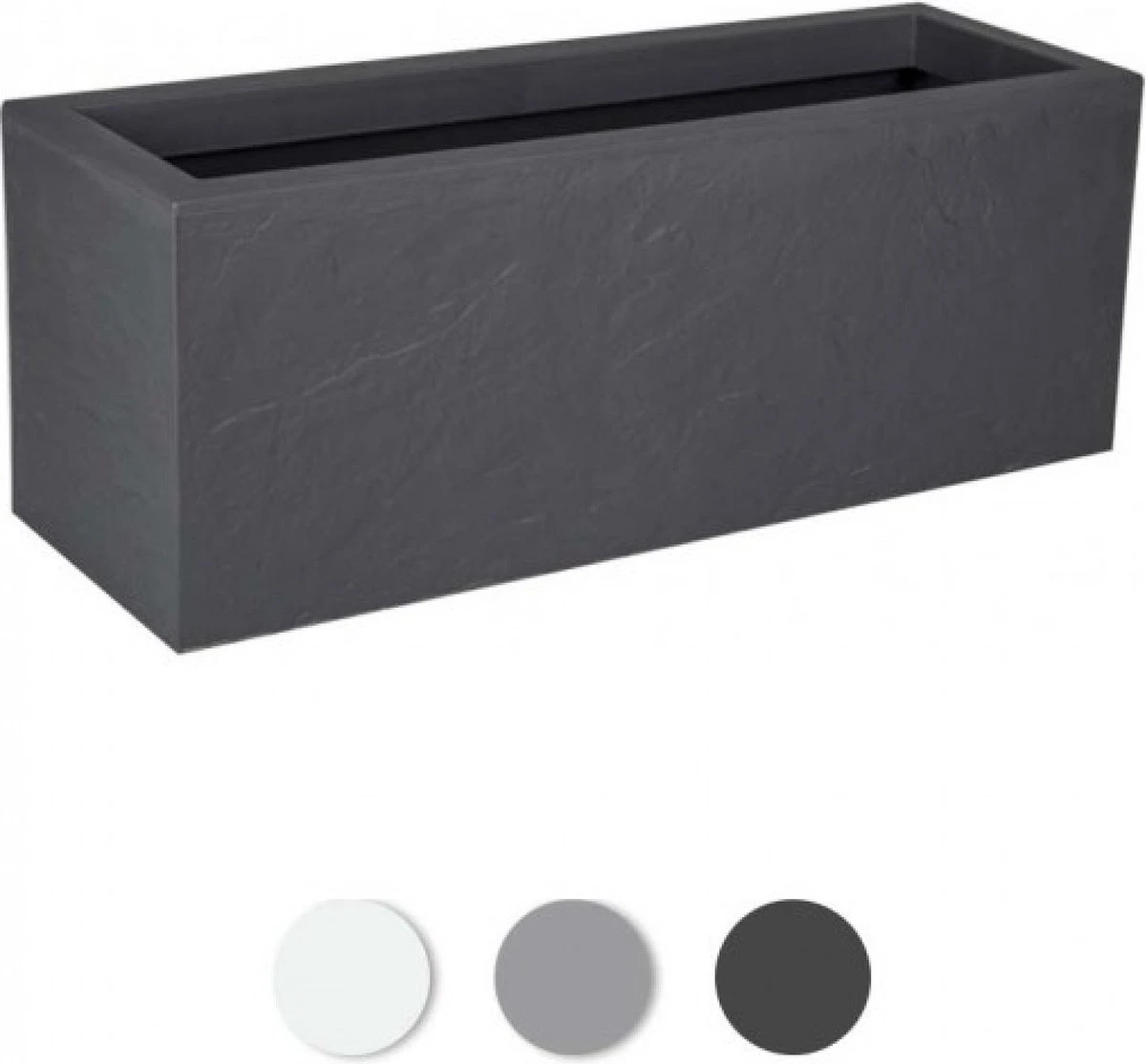 EDA Plantenbak - Bloembak - 57L - 79,5 X 29,5 X 29,5 Cm - Antraciet 2 EDA Plantenbak - Bloembak - 57L - 79,5 X 29,5 X 29,5 Cm - Antraciet