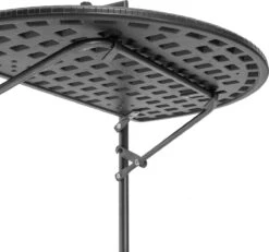 Relaxdays Balkontafel Inklapbaar, Balkon Tafel Rotan, Hangtafel Reling - Zwart -Tuinbenodigdheden Bevordering 1200x1122