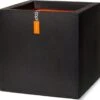 Capi Europe - Bloempot Vierkant Smooth NL - 50x50x50 - Zwart - Voor Binnen En Buiten - KBL904 -Tuinbenodigdheden Bevordering 1200x1123 5