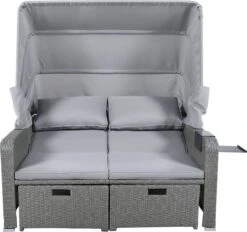 Polyrattan Patio Rieten Meubels Set Voor 2 Personen-Outdoor Rattan Sofa Set Met Intrekbare Luifel-lounge Bank-PE Rotan Loveseat Voor Achtertuin Veranda Tuin Zwembad Balkon-grijs 25 Polyrattan Patio Rieten Meubels Set Voor 2 Personen-Outdoor Rattan Sofa Set Met Intrekbare Luifel-lounge Bank-PE Rotan Loveseat Voor Achtertuin Veranda Tuin Zwembad Balkon-grijs -Tuinbenodigdheden Bevordering 1200x1128 4