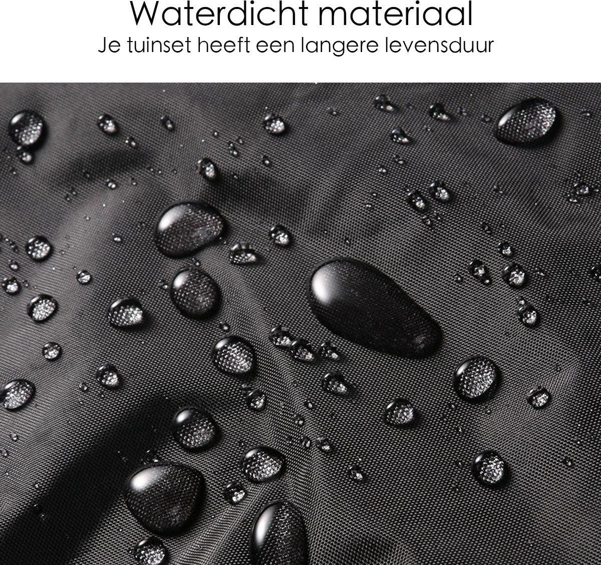 Merkloos Beschermhoes Voor Tuinmeubelen - 250x250x90cm - Zwart 5 Merkloos Beschermhoes Voor Tuinmeubelen - 250x250x90cm - Zwart - Afbeelding 3