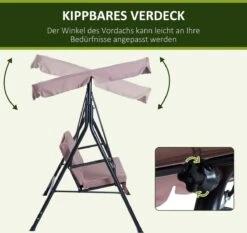 Outsunny Hollywoodschommel 3-zits Tuinschommel Schommelbank Met Dak 3 Kleuren 84A-054 14 Outsunny Hollywoodschommel 3-zits Tuinschommel Schommelbank Met Dak 3 Kleuren 84A-054 -Tuinbenodigdheden Bevordering 1200x1131 1