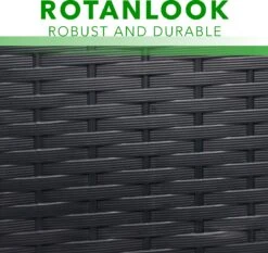 Opbergbox 310L UV-Bestendig Weerbestendig Wielen Tuinbox Rotan-look Antraciet -Tuinbenodigdheden Bevordering 1200x1131 2