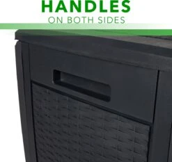 Opbergbox 310L UV-Bestendig Weerbestendig Wielen Tuinbox Rotan-look Antraciet -Tuinbenodigdheden Bevordering 1200x1131 4