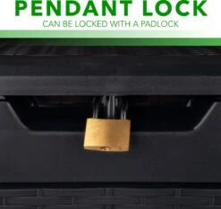 Opbergbox 310L UV-Bestendig Weerbestendig Wielen Tuinbox Rotan-look Antraciet -Tuinbenodigdheden Bevordering 1200x1131 5