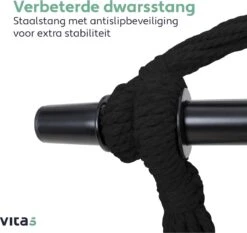 Vita5 XXL Hangstoel | Binnen&Buiten Hangnest | Incl. 2 Kussens En Boekenvak | Volwassenen&Kinderen | Hangmatstoel Tot 225kg | Grijs -Tuinbenodigdheden Bevordering 1200x1133 2