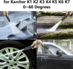 Merkloos 140 Bar Hogedrukspuitlans - Hogedrukreiniger Kärcher-opzetstuk - Verstelbare Sproeikop Voor Karcher Hogedrukreiniger - Accessoire Voor Karcher K1 K2 K3 K4 K5 K6 K7 -Tuinbenodigdheden Bevordering 1200x1140 1