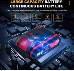 Violeworks® Accu Kettingzaag - Snoeizaag - Mini Kettingzaag - Handkettingzaag - Ook Voor Makita - Elektrische Kettingzaag - Elektrische Snoeischaar - Op Batterij - 2900 MAh - 1080W - 88V -Tuinbenodigdheden Bevordering 1200x1156 3