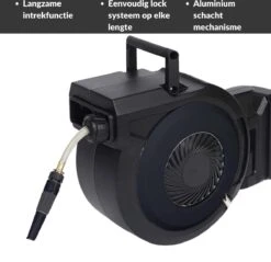 Buxibo - Wandslangenbox 20 Meter + 2 Meter - Tuinslang Met Haspel - 9 Sproei Standen - Slangenhouder 180° Draaibaar - Tuinslanghaspel Zwart+ Gratis Sproeier - Zwart -Tuinbenodigdheden Bevordering 1200x1161 3