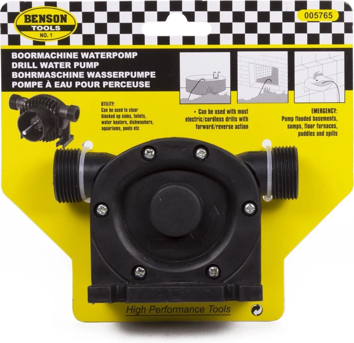 Benson Waterpomp Gedreven Door Boormachine (Vloeistoffen) - Höfftech 7 Benson Waterpomp Gedreven Door Boormachine (Vloeistoffen) - Höfftech - Afbeelding 5