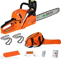 TIMBERPRO - Kettingzaag – Benzine - 62 Cc - Zwaardlengte 50 Cm - Transportzak - 2e Ketting -Tuinbenodigdheden Bevordering 1200x1164 1